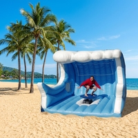WINSUN popular juego de deportes inflable mecánico Simulador de surf tabla de surf Simulador de surf Wave Inflable Surf Simulator