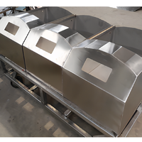 Panel Enklosur Aluminium Fabrikasi Lembaran Logam Kustom dengan Lubang yang Sudah Dibor untuk Perakitan Industri Model Lipat CHAU