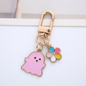 Porte-clés marguerite émaillée colorée, pendentif fleur en métal mignon peint à la main pour <span class=keywords><strong>AirPods</strong></span> et sacs, porte-clés élégants en alliage avec impression UV - Product Image 6