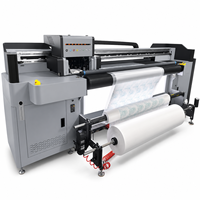 Printer Inkjet Hybrid UV 1.8m Ricoh Gen5 Konica 1024A Roll to Roll Flatbed Otomatis Baru Flex Garansi 1 Tahun