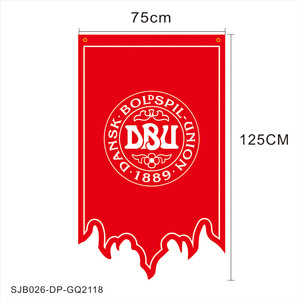 Drapeau suspendu personnalisé Équipe Nationale 2026 Flamme 75x125cm Bannière de supporter de football Décoration de fête de match Fourniture en gros - Product Image 4
