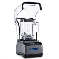 Mixeur Commercial Électrique Robuste 2200W Haute Vitesse pour Smoothies, 5+ Vitesses, Grande Capacité, Moteur en Cuivre Pur, Glace Pilée
