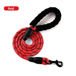 Evcil Hayvan Malzemeleri Yeni Yansıtıcı Çizgili Yuvarlak Halat Naylon Geri Çekilemeyen Orta ve Büyük Boy Köpek Tasması Stokta Toptan - Product Image 2
