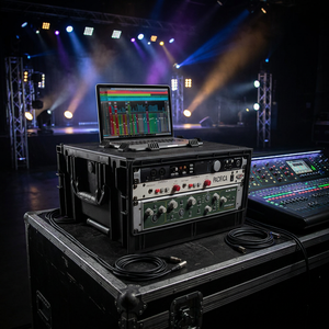 Case Rack 4U 19'' a Profondità Ridotta, Contenitore Portatile per Attrezzature con Protezione in Schiuma per Mixer Audio da Studio e Processore di Effetti - Product Image 1