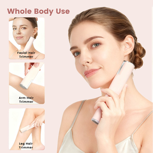 OEM 無痛電動眉毛トリマー 顔用防水ビキニトリマー 充電式電気シェーバー脱毛器 家庭用 - Product Image 4