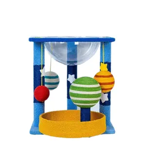 Netter Kratz baum Planet Cat Climbing Tree und Scratcher Cat spielen Scratching Toy