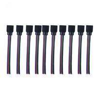 Connecteur de câble ruban PC 4 broches mâle/femelle RGB pour bande LED avec broches, sept couleurs