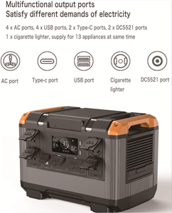 Générateur Solaire d'Urgence Mobile, Énergie Solaire, Batterie Lithium LiFePo4 2400W MPPT, Batterie Externe, Centrale Électrique Portable pour - Product Image 3