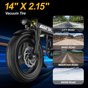 Vélo Trottinette Électrique Pliable 48V 10Ah pour Adulte Urbain avec Porte-Bagages Arrière, Batterie au Lithium 10Ah, Moteur Brushless Intégré au Moyeu, Batterie au Porte-Bagages Arrière - Product Image 3