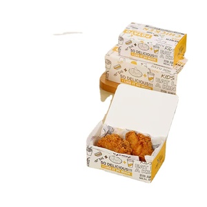 2026年新PLD工場製、使い捨て携帯用フライドチキンバーガーフライセット用紙箱、レストラン食品包装用、自由設計 - Product Image 1