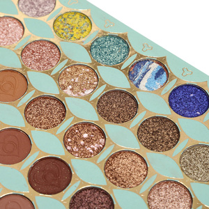 Palette de maquillage d'ombres à paupières, vente en gros, Palette de maquillage <span class=keywords><strong>color</strong></span>ée hautement pigmentée pour fille, marque privée - Product Image 6