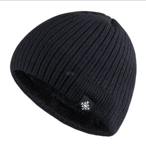 Knitted Ski Cap Khaki <b>Warm</b> Winter <b>Hat</b> With Snowflake Logo Adult Unisex - Product Image 3