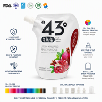 Feiao 50ml 100ml 500ml Speciale Vorm Plastic Verpakking Doypack Tuitzakje Frisdrank Fruitsap Staande Tuitzak