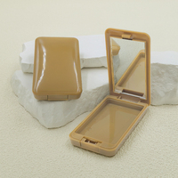 Nouveau Flip Rectangle monocouche Blush poudre gâteau boîte en plastique boîte conteneur vide poudre boîte cosmétique emballage matériel