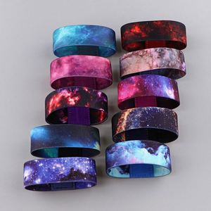 Bracelet élastique personnalisé, bracelet élastique ciel étoilé, bracelet de sport, bracelet imprimé par sublimation, bracelet court lavable - Product Image 4