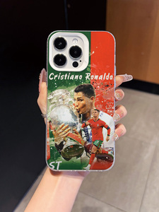 Cover per <span class=keywords><strong>iPhone</strong></span> con Stampa Artistica di Calciatori in Acquerello Rosso e Verde, Custodia Antiurto per <span class=keywords><strong>iPhone</strong></span> 16/15Pro Max - Product Image 2