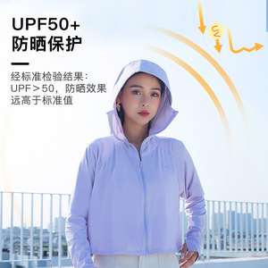Sweat à capuche de protection solaire pour femme Jiemeirui, taille unique, UPF50+, protection UV, vêtements d'été, couleur unie, manches longues, tendance - Product Image 2