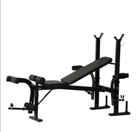Banc de musculation multifonctionnel réglable pour haltères et abdominaux