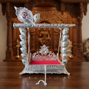 Jhoola de mariage élégante et traditionnelle, décorative, pour la décoration de scène de cérémonie de mariage, les lieux d'événements, les célébrations et la mise en place. - Product Image 4
