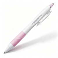 Stylo à bille rétractable Mitsubishi Uni JETSTREAM 0,5 mm blanc avec corps en plastique noir SXN-150-05 pour les 8-13 ans