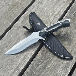 Cuchillo Bowie OEM de Acero Inoxidable con Mango de Plástico, Punta Recta, para Acampar al Aire Libre, Grosor de 3.9mm, para Corte - Product Image 3