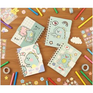 Bloc-notes Mk Memo Pad 80 feuilles, mini carnet de notes, joli journal A7, reliure spirale, couverture en papier, impression UV, planificateur cadeau pour l'école - Product Image 3