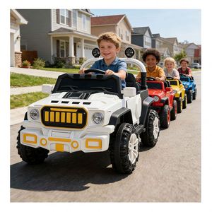 Coche Eléctrico Infantil de Plástico con Motor 390, Batería de 12V7Ah, Panel para App, USB, Audio, Linterna y Cuatro Amortiguadores - Product Image 2