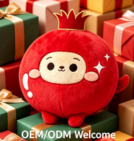 OEM ODM Personnalisé Pendentif Porte-clés Mignon en Peluche Grenade Dessin Animé Rembourré Coton PP Unisexe pour Enfants Promotionnel