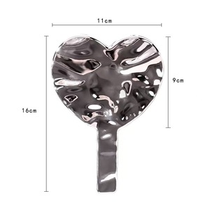 กระจกแต่งหน้ามือถือทรงสี่เหลี่ยมกระจกสำหรับผู้หญิงกระจกติดขนตาสีชมพูแบบใช้ไฟฟ้าออกแบบโลโก้ได้ตามต้องการ - Product Image 3