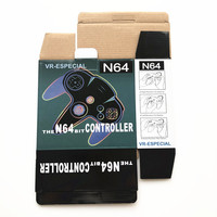 Controlador N64 con Cable y Conector USB, en Caja de Color para Venta al por Menor, Varios Colores