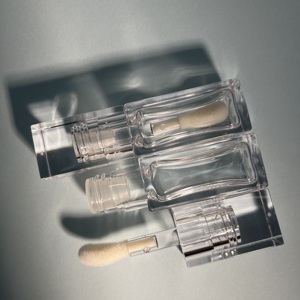 Chất lượng cao <span class=keywords><strong>5ml</strong></span> Pet vuông Lipgloss ống với bàn chải lớn tường dày và chai nhựa chịu hóa chất - Product Image 6