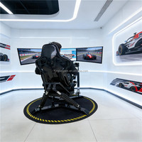 Cockpit de simulateur de course DIY Rokpex 4DOF avec chaise de jeu à mouvement et vibration, compatible avec les dispositifs de contrôle Moza Thrustmaster