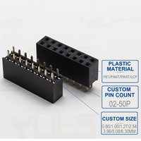 Conector Hembra 2x8 de 16 Pines, Doble Fila, Paso de 2.54mm, Soporte PCB H8.5mm 2P-40P para Arduino Raspberry Pi, Electrónica DIY
