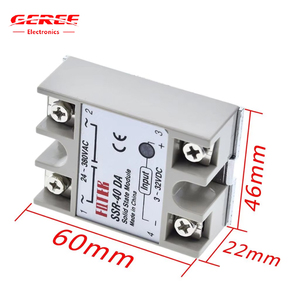 <span class=keywords><strong>SSR</strong></span>-10DA แบบเฟสเดียว20/<span class=keywords><strong>40</strong></span>/60/80/80/100DA-<span class=keywords><strong>H</strong></span> รีเลย์แบบโซลิดสเตทรีเลย์3 ~ 32V DC ควบคุมไฟฟ้ากระแสตรง AC <span class=keywords><strong>fotek</strong></span> โหลดแหล่งจ่ายไฟ24 ~ 380V รางประเภท - Product Image 3