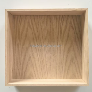 Boîte d'organisation de tiroir empilable en chêne antique Boîtes de service carrées Plateaux d'artisanat en <span class=keywords><strong>bois</strong></span> pour peinture, panneaux de bricolage, encadrement, boîte d'ombre - Product Image 2