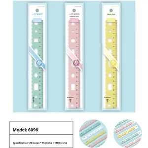 Học Sinh Tiểu Học Trong Suốt Nhựa Mềm 15Cm Thẳng Cai Trị Có Thể Gập Lại Bền Thẳng Cai Trị Cho Trẻ Em - Product Image 2