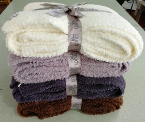 Ma Thuật Màu Xanh Lá Cây Không Khiếm Khuyết Chất Lượng Cao 100% Polyester Micro Lông Sợi Sợi Nhỏ Bé Sọc Đan Carter Đầu Gối Ném Chăn - Product Image 2