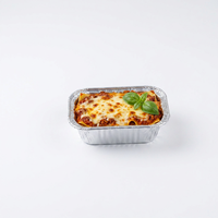 Mini moules à pain rectangulaires jetables en aluminium avec couvercles en plastique PET, qualité alimentaire, capacité 16 ml, pour la cuisson