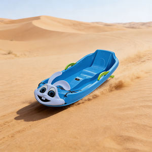 Luge à neige en plastique abordable et épaissie pour adultes et enfants, idéale pour le ski, le sable et l'herbe – Vente en gros - Product Image 2