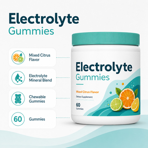 Vegan Adult Multivitamin Electrolyte Gummies Sports Supplements Multimineral Hydration Gluten-Free Low-Sugar 90 Gummies - Product Image 2