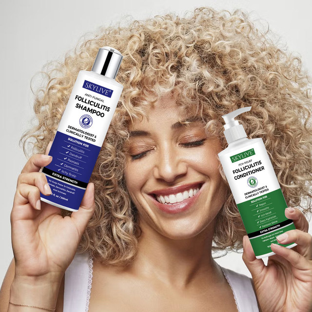 250ml Anti-Fungal Shampoo Scalp Exfoliation Scalp Care Glossy Hair Herbal Ingredients Anti-Hair Loss Niacinamide Salicylic Acid