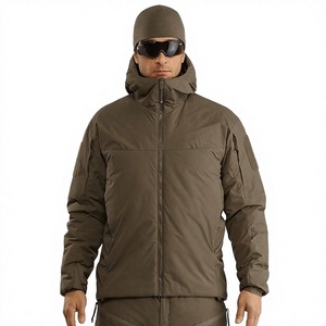 <b>Mens</b> Tactical Thin Sporty <b>Waterproof</b> Canvas Puffer <b>Jacket</b> Zipper Windproof Eco-Friendly Breathable Winter Outdoor Warm - Product Image 3