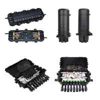 Boîtier de raccordement optique en ligne 96 fibres en ABS pour PC, 2 entrées 2 sorties, pour réseaux FTTH