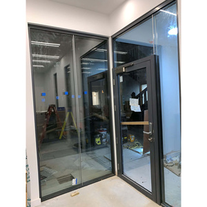 Di alta qualità per la sicurezza del polimero di vetro <span class=keywords><strong>tagliafuoco</strong></span> con la porta <span class=keywords><strong>tagliafuoco</strong></span> di vetro di alluminio per l'uscita di emergenza di uso commerciale - Product Image 5