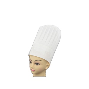Chapeaux de chef ronds jetables en papier de 9 pouces, réglables, blancs, pour déguisement de chef d'<span class=keywords><strong>Halloween</strong></span>, costume de boulanger - Product Image 1