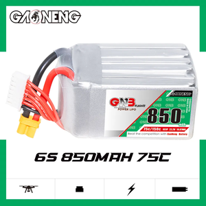 Batería GAONENG GNB 6S 22.2V 850mAh 75C con Conector XT30 para Kit de Dron, Tiempo de Vuelo 20-30 Minutos, Especial para Aeronaves de Ala Fija Ultrapequeñas - Product Image 3