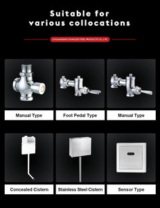 Siphon Phong Cách Ngồi Xổm Nhà Vệ Sinh Wc Pan Thép Không Gỉ Ngồi Xổm Nhà Vệ Sinh Pan Với Tường Treo Bồn Nước - Product Image 5