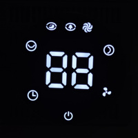 Panel de Purificador de Aire con Pantalla LED de 7 Segmentos Personalizada Profesional, Módulo de Dígitos Dobles para Sistemas de Control de Ventiladores Inteligentes
