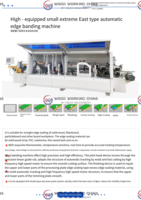 Pur Colle Bois Abs Biseau 45 Degrés Bord Bander Edge Bander Edgebander Entièrement Automatique Polissage Multifonctionnel