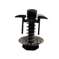 Système de montage solaire YZ Solar Mid Clamp - Aluminium anodisé noir, résistance au vent 60 m/s, garantie 25 ans, installation rapide